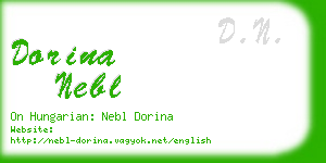 dorina nebl business card